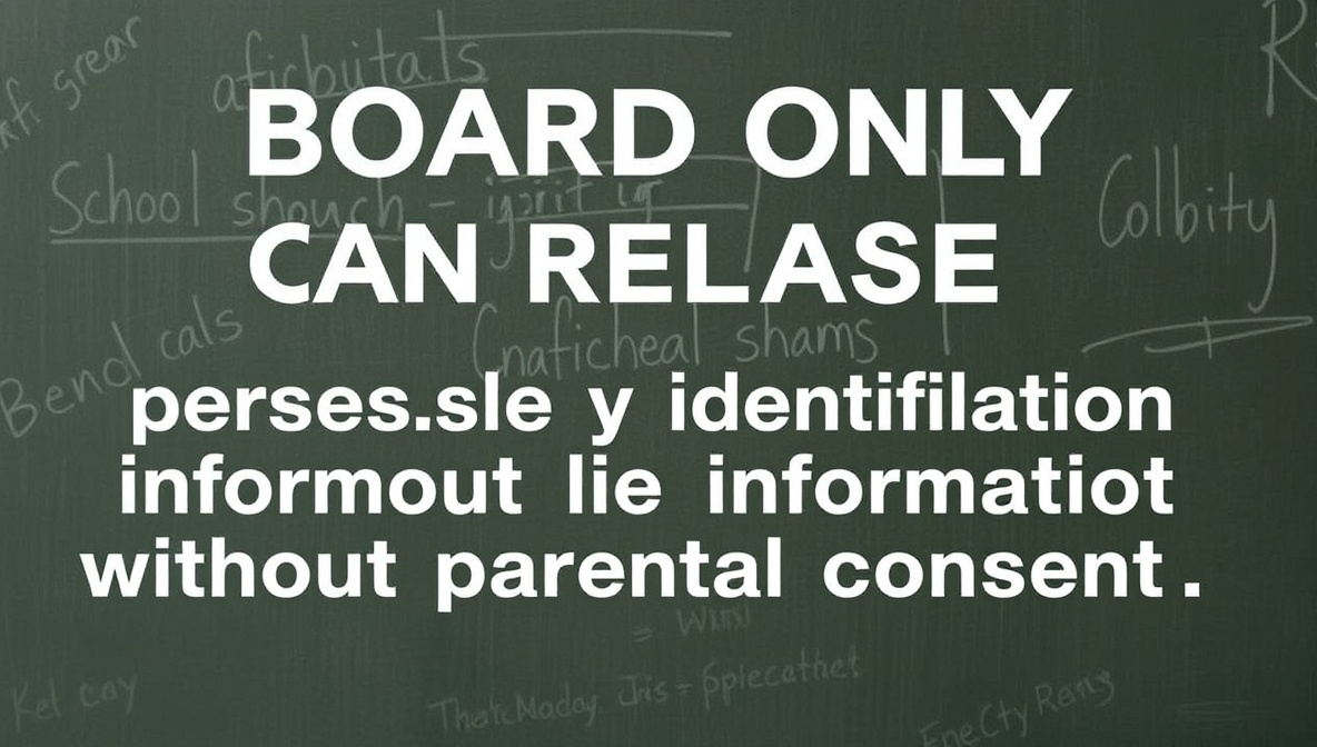 School Officials Can Release Personally Identifiable Information Without Parental Consent If Certain Legal Exceptions Apply