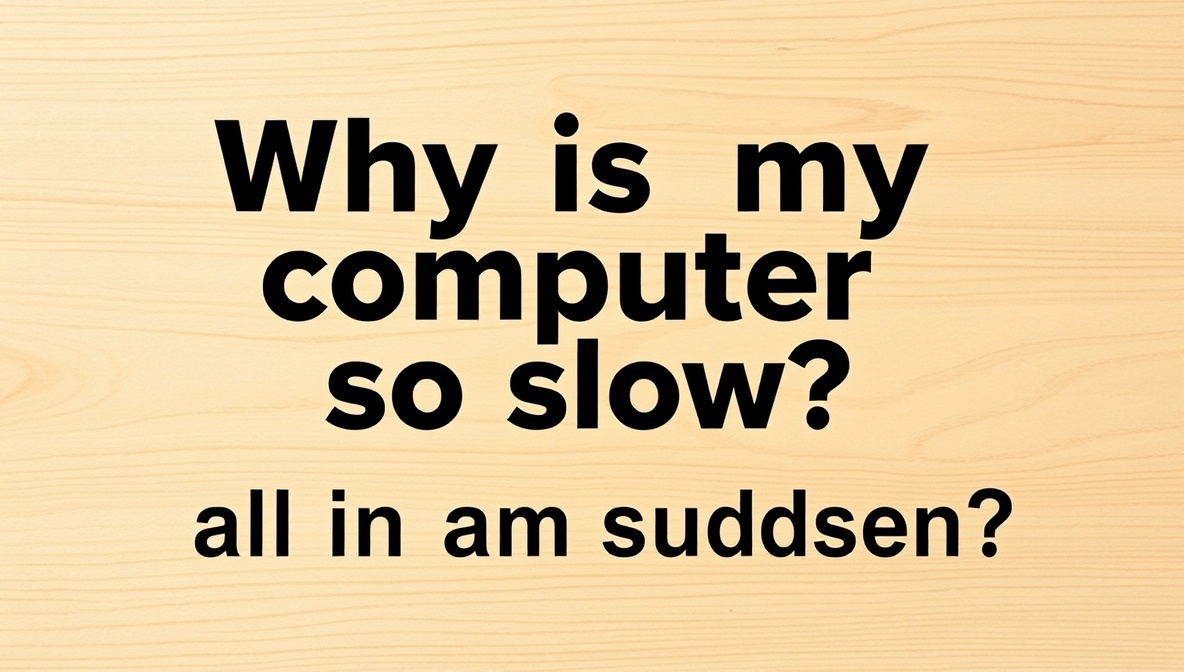 Why Is My Computer So Slow All of a Sudden? Common Causes and Easy Fixes